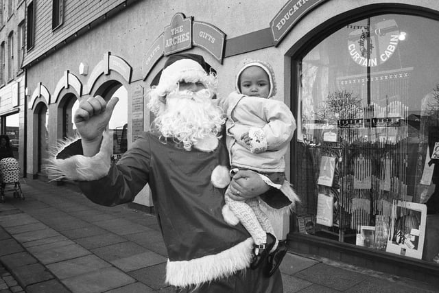 We end in 1992 when Santa (Stephen Picton) was preparing to hitch-hike from Hartlepool to Lands End, to raise money for little Jade Gardner who was battling lukaemia.