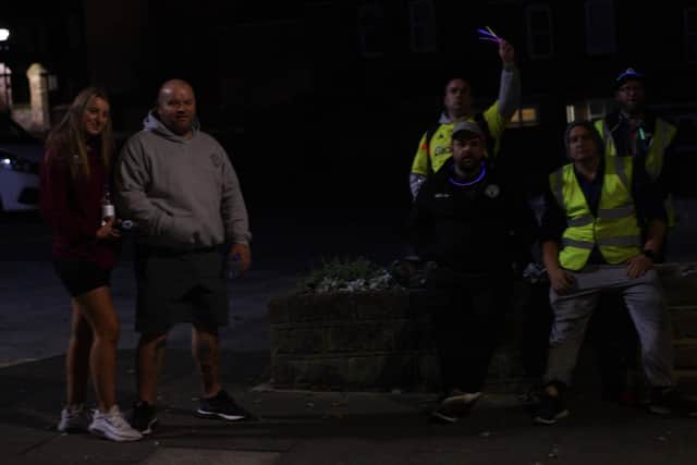 Hi vis clothing and glow sticks were encouraged to spread the message of light in the darkness.