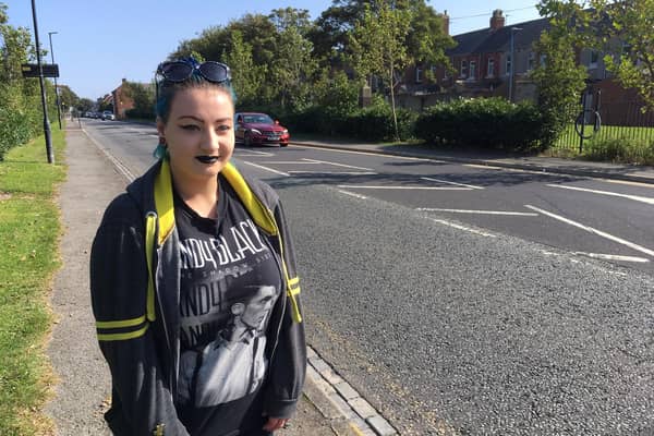 Molly Horner who rang the emergency services and comforted an injured cyclist after a collision with a bus on Middleton Road in Hartlepool.