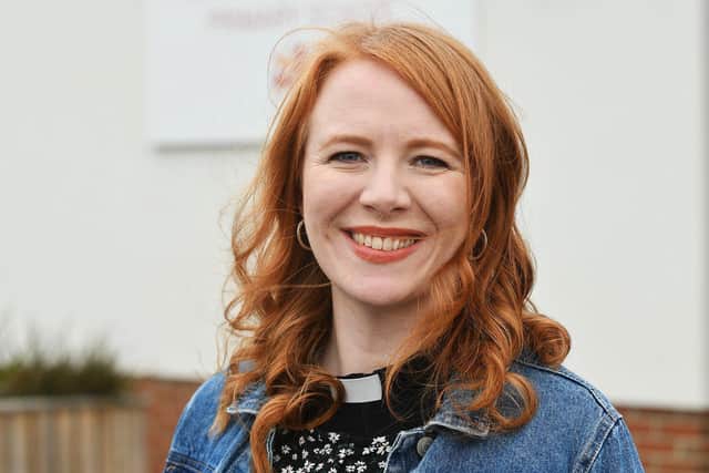 Vicar Emily Hudghton has said the launch of the new church is a "historic moment".