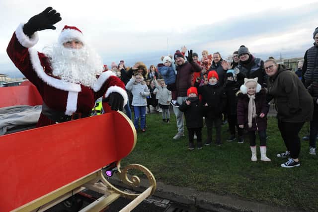 Santa and his sleigh at Seaton Carew's Hornby Park, at the start last year's Hartlepool Round Table Santa Tour.