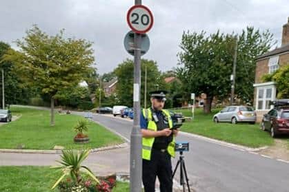 Hartlepool Neighbourhood Police Team undertook a speedwatch patrol in Dalton Piercy.