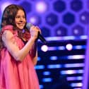 Abigail Moore on stage during the grand final of The Voice Kids UK. (Photo: ITV).