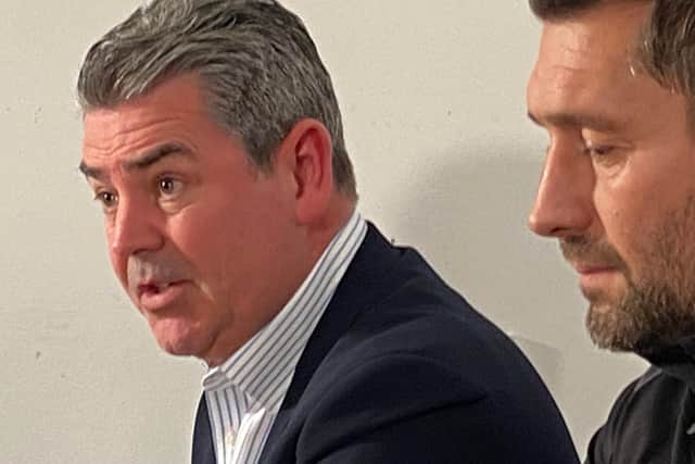 Hartlepool United non-executive director Adrian Bevington has outline the club's intentions on the future of Antony Sweeney. Picture by FRANK REID