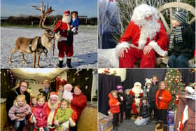 See if you can spot someone you know on one of these Santa visits.