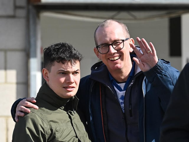 Can you spot yourself or anyone you know in our gallery of fan photos as Pools dented Rochdale's National League title hopes over the Easter weekend?