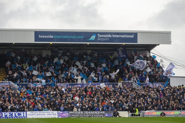 Over 6,800 supporters were inside the Suit Direct Stadium for Hartlepool United's League Two clash with Crawley. (Photo: Mark Fletcher | MI News)
