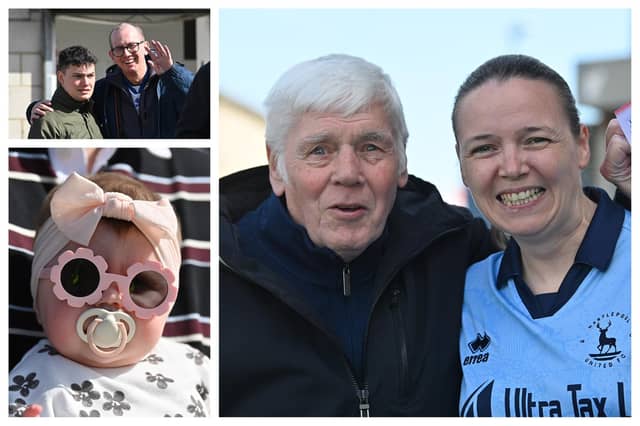 Can you spot yourself or anyone you know in our gallery of fan photos as Pools dented Rochdale's National League title hopes over the Easter weekend?