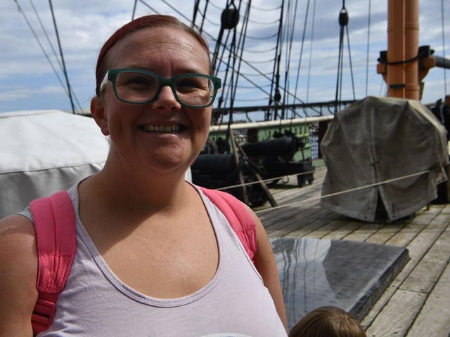 Cheryl Dignen gives us her best smile.
