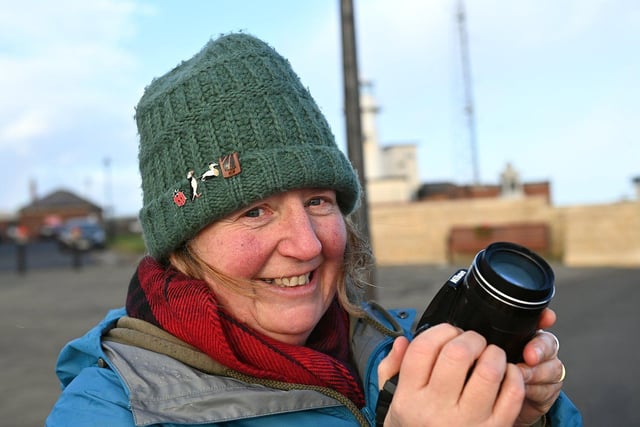 Maureen Jones enjoys a day out with her camera on the Headland.