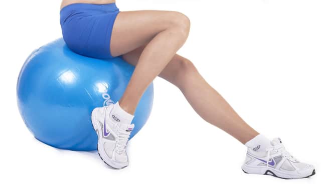 A simple exercise ball can do wonders for your health.