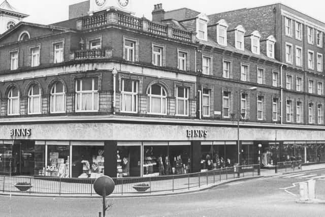 Binns store was a favourite with shoppers throughout the town.
