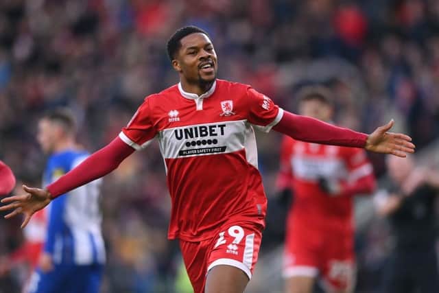 Middlesbrough star Chuba Akpom was named Championship player of the year at the annual EFL awards (Photo by Stu Forster/Getty Images)