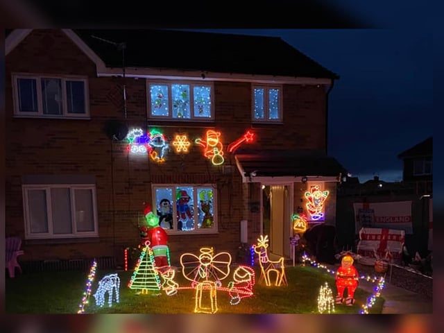 A great display of Christmas lights - we love the reindeer.