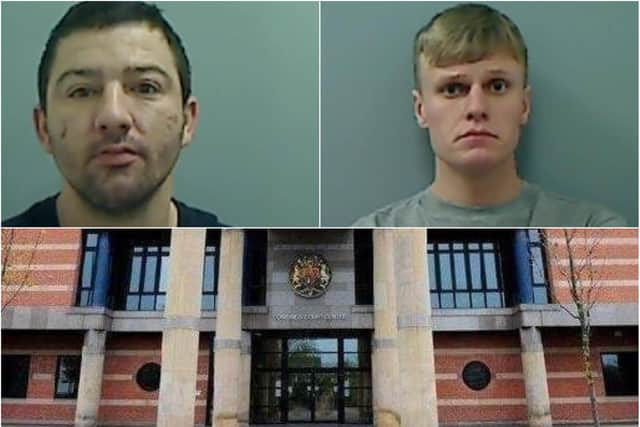 Jack Heywood, 23, and Jamie Gascoigne, 30, both from Hartlepool, travelled to Guisborough and Stockton to target elderly householders with signs of dementia.