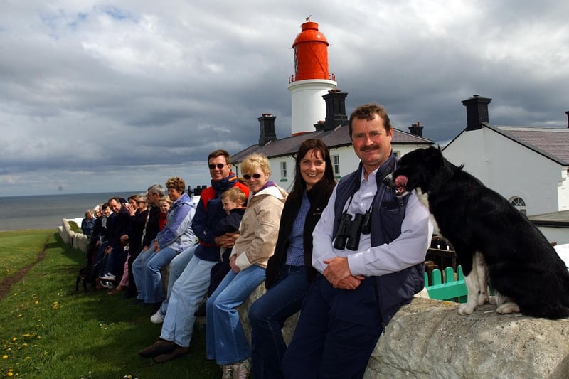 Warden Peter Collins leads ramblers on a route from Souter Lighthouse in 2003. Are you pictured?