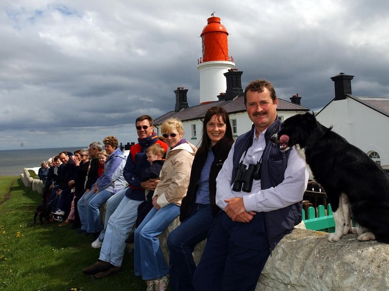 Warden Peter Collins leads ramblers on a route from Souter Lighthouse in 2003. Are you pictured?