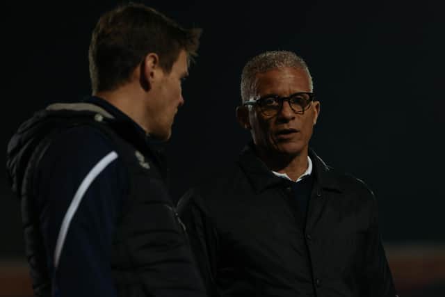 Keith Curle saw his Hartlepool United side lose 2-0 against Crewe Alexandra. (Photo: Chris Donnelly | MI News)