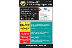 The scam is circulating on-line