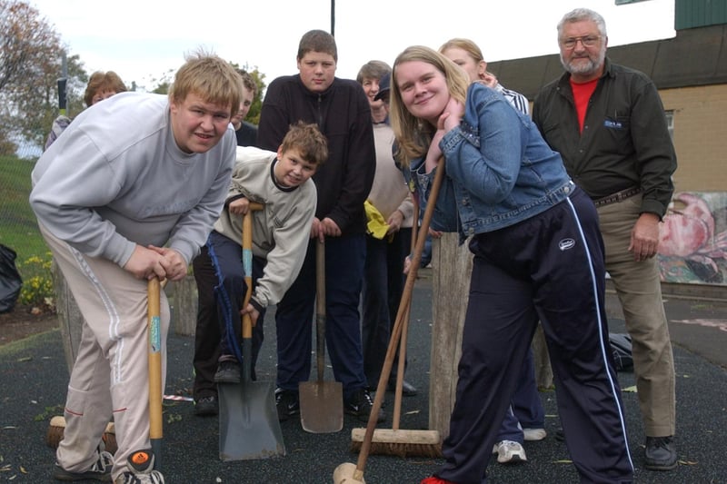 Youth Action volunteers were pictured hard at work outside Tyne Dock Youth Club in 2003. Are you pictured and can you tell us more?
