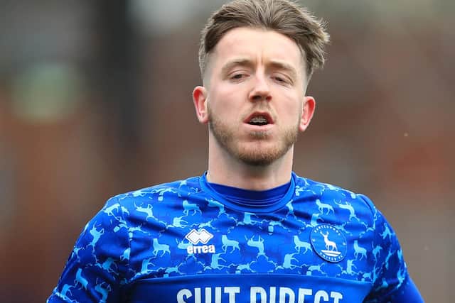 Tom Crawford is one of few players in the Hartlepool United squad who were promoted back to the EFL in 2021. (Photo: Chris Donnelly | MI News)