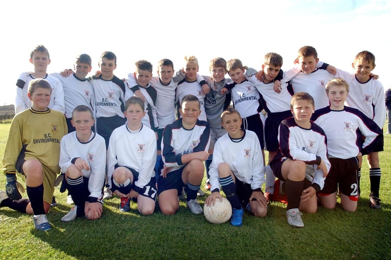 Seaton under-12s football team in 2005.
