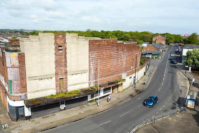 A bird's eye view of the former Odeon cinema, in Raby Road, Hartlepool.