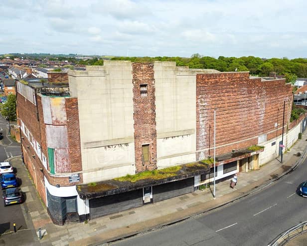 A bird's eye view of the former Odeon cinema, in Raby Road, Hartlepool.