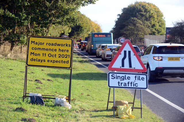 Roadworks on the A179 in Hartlepool are expected to last months.