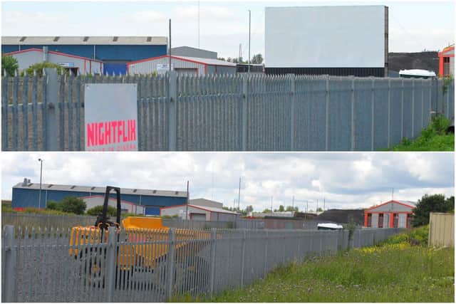 Before and after. The Nightflix Hartlepool site (top) in June and (below) as of Monday, July 5 with all equipment and signage removed.