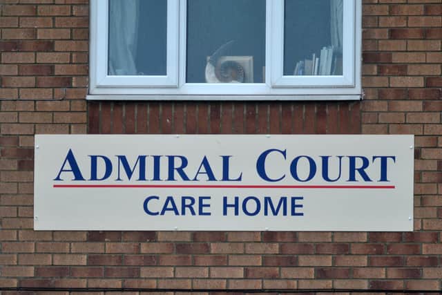 Fire crews were called to Admiral Court just after 6pm