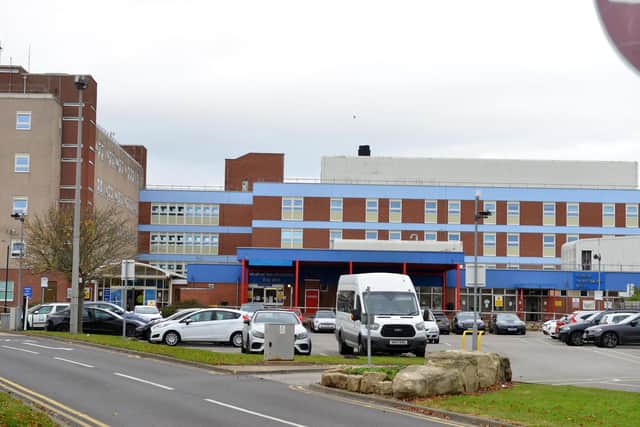 The University Hospital of Hartlepool in Holdforth Road.