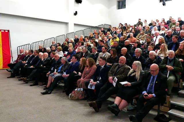 The service at Hartlepool College of Further Education was well attended.