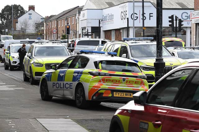 Emergency services arrived at the scene of an incident on Elwick Road on Tuesday, March 19, following reports a man had barricaded himself inside a property.