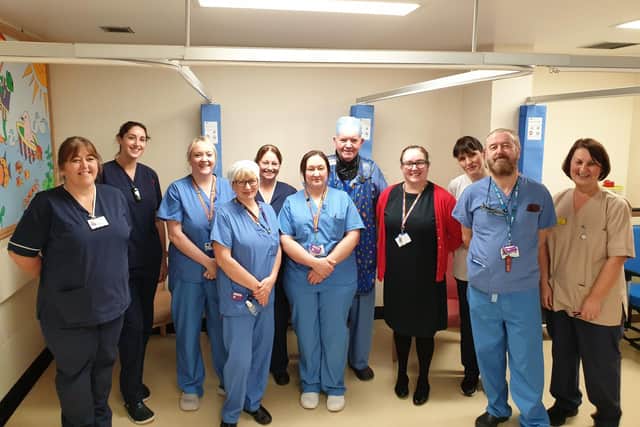 Members of the surgical hub team at the University Hospital of Hartlepool.