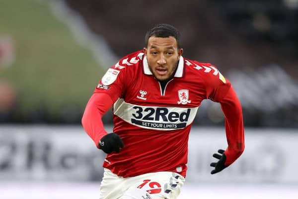 Nathaniel Mendez-Laing made his Middlesbrough debut against Derby.