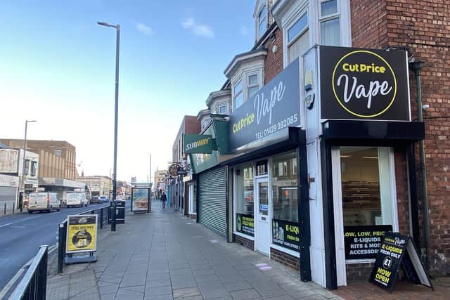 Cut Price Vape, in York Road, Hartlepool. Picture by FRANK REID