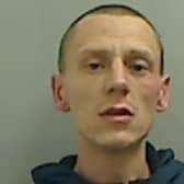 Brian Crutchley, 33, from Hartlepool was found guilty of burglary.