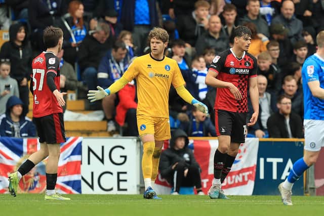Ben Killip's final Hartlepool United performance came in the 1-1 draw with Stockport County. (Photo: Chris Donnelly | MI News)