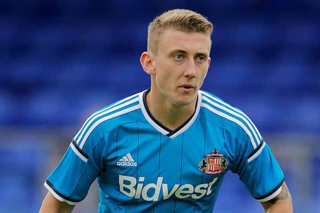 David Ferguson playing for Sunderland during a pre-season friendly between Hartlepool United v Sunderland at Victoria Park on July 23, 2014 (Photo by Richard Sellers/Getty Images)