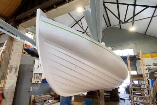 One of the current boat projects the volunteers at North East Maritime Trust are working on to complete.