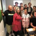 BBC Radio Tees presenter Paul ‘Goffy’ Gough, far right, with the students and staff from Hartlepool's Catcote Academy.