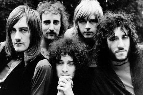 Born in Hartlepool in 1948, guitarist Spencer is pictured centre here in an early line-up of rock legends Fleetwood Mac.