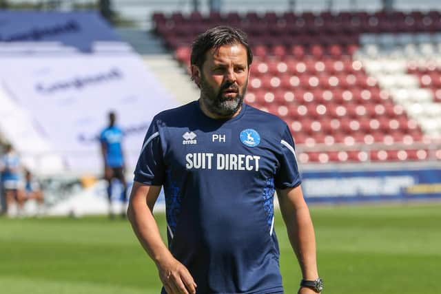 Paul Hartley says there are no deals imminent at Hartlepool United as things stand. (Credit: John Cripps | MI News)