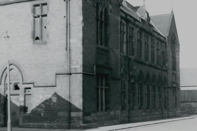 A 1961 view from Reed Street looking towards Mainsforth Terrace with the derelict Exchange School in the picture. Photo: Hartlepool Museum Service.