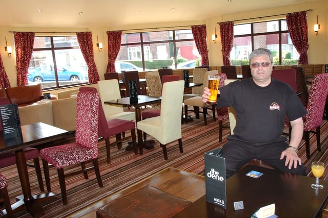 Harry Davidson shows off his new pub the Dene on Seaburn Dene Estate 14 years ago. Does this bring back happy memories?