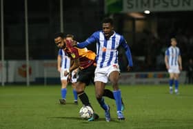 Timi Odusina will become a free agent when his Hartlepool United contract expires with a new deal yet to be agreed. (Credit: Mark Fletcher | MI News)