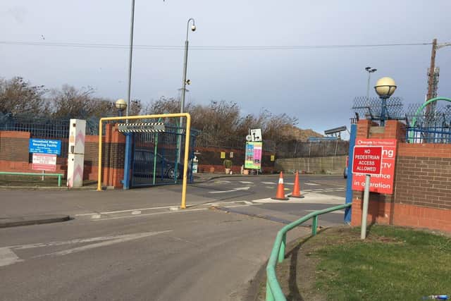 Hartlepool Borough Council’s Household Waste Recycling Centre in Burn Road.