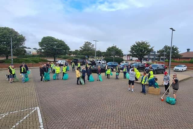 Hartlepool Big Town Tidy Up members on a previous litter blitz.
