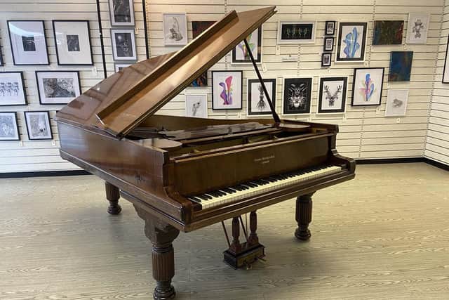 The Grand Piano at the Monkey Business shop./Photo: Frank Reid